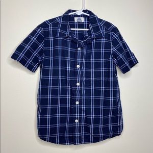 Old Navy Plaid Button Down Boys Shirt